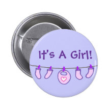 ¡Lavadero de la niña es un chica! Personalizado Pins