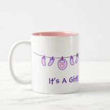 ¡Lavadero de la niña es un chica! Personalizado Tazas