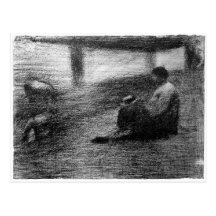 Lavadero en la línea de Jorte Seurat Postales