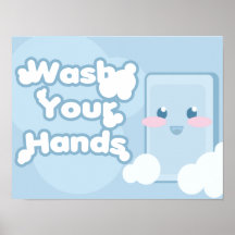 Lavado de la mano poster