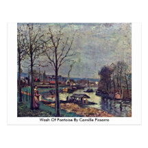 Lavado de Pontoise de Camille Pissarro Postales