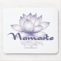 Lavanda de Namaste Lotus Tapete De Raton