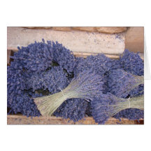 Lavanda en una caja felicitaciones