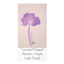 "Lavanda " Linda de acrílico abstracta original Po Plantilla Para Tarjeta De Foto