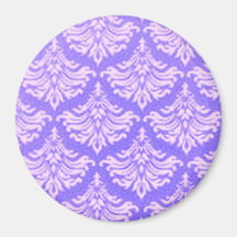 Lavanda retra del Flourish Imanes De Nevera