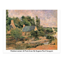 Lavanderas en Pont-Aven de Eugene Paul Gauguin Tarjetas Postales