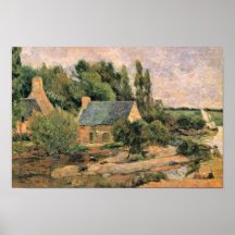 Lavanderas en Pont-Aven, por Gauguin Paul Poster