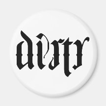 Lavaplatos de Ambigram Imán De Frigorífico