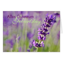 Lavendel • Geburtstagskarte Tarjeta
