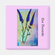 "Lavendel" Orginalbild von Eva Borowski Kühlschrankmagnet