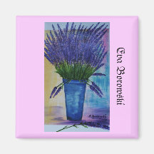 "Lavendel" Orginalbild von Eva Borowski Kühlschrankmagnete