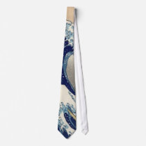 Lazo de la onda de Hokusai Corbatas Personalizadas