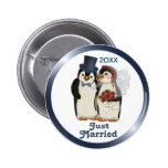 Lazo de novia y del novio del boda del pingüino - 