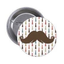 Lazos de moda con el bigote Stache del bigote Pin