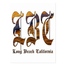 LBC - Long Beach California - océano Tarjetas Postales