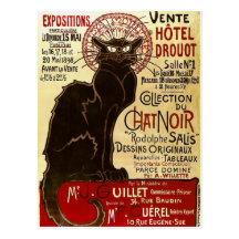 Le Chat Noir, Vente Hôtel Drouot Postal