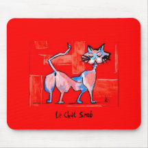 Le Chat Snob Alfombrilla De Raton
