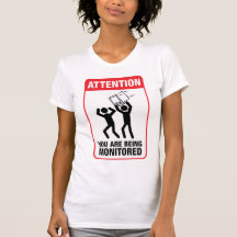 Le están supervisando - humor de la oficina camisetas