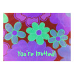 ¡Le invitan! Las flores retras invitan Invitación