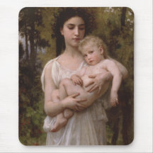 Le Jeune Frere (pequeño Brother) Bouguereau Tapete De Ratones