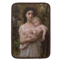 Le Jeune Frere (pequeño Brother) Bouguereau Fundas Macbook Air