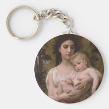 Le Jeune Frere (pequeño Brother) Bouguereau Llaveros Personalizados