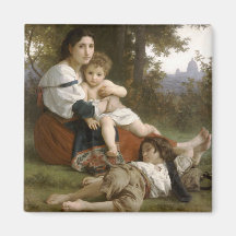 Le Repos (el resto) William-Adolphe Bouguereau Imanes De Nevera