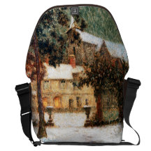 Le Sidaner: Casa en nieve Bolsas Messenger