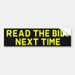 Lea al Bill la vez próxima Bumpersticker Pegatina De Parachoque