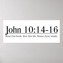 Lea el 10:14 de Juan de la biblia - 16 Impresiones