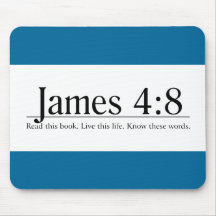 Lea el 4:8 de James de la biblia Alfombrillas De Ratones