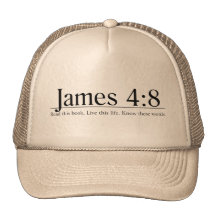 Lea el 4:8 de James de la biblia Gorras De Camionero