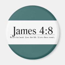 Lea el 4:8 de James de la biblia Iman De Nevera