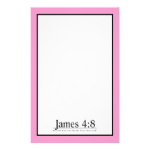 Lea el 4:8 de James de la biblia Papelería De Diseño