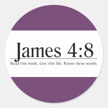 Lea el 4:8 de James de la biblia Pegatinas