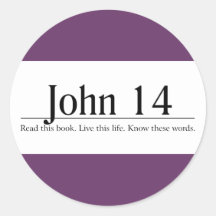 Lea la biblia Juan 14 Pegatinas Redondas