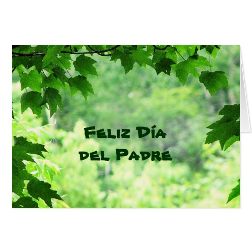 Leafy Día del Padre Tarjetón
