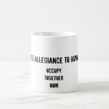 Lealtad del compromiso a la humanidad taza de café