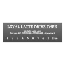 Lealtad Latte Impulsión-Por quebrado Plantilla De Tarjeta Personal