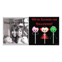 Lechones de Halloween Tarjeta Personal Con Foto