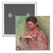 Lectura de la mujer (aceite en lona) pins