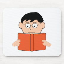 Lectura de un libro tapete de ratón