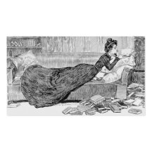 Lectura del chica de Gibson Plantilla De Tarjeta De Negocio
