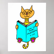 Lectura fresca del gato impresiones
