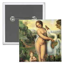 Leda y cisne de Leonardo da Vinci, renacimiento Pin