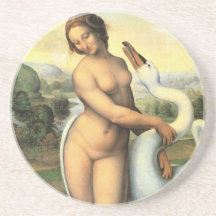 Leda y el cisne de da Vinci Posavasos Diseño