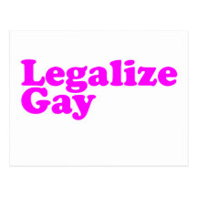 Legalice el rosa del gay tarjetas postales