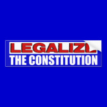 ¡Legalice la constitución! pegatinas de parachoque
