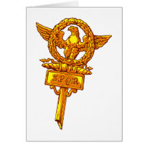 Legionsstandarte Adler legion pennant eagle Grußkarte