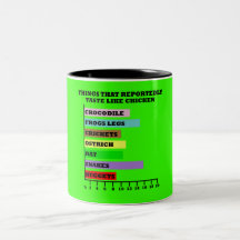 Lema chistoso del pollo tazas de café